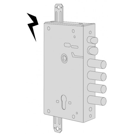 Serratura per Porte in Legno, Ferro e Alluminio DOM-CR 8000