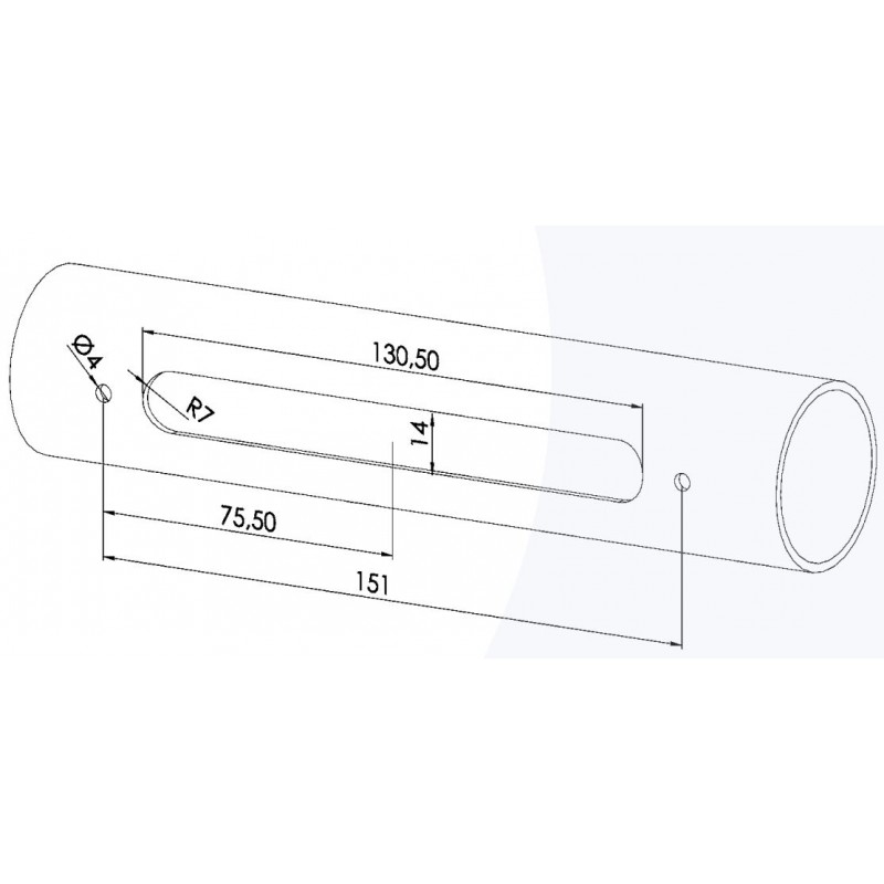 Corrimano per Moduli Led Satinato IN140-165