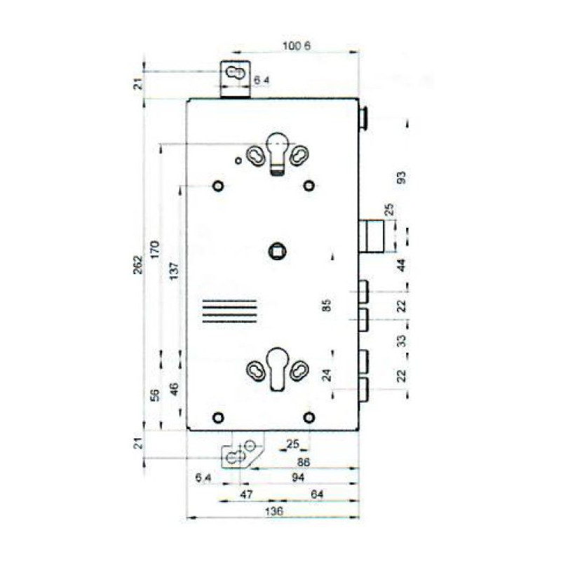 Serratura Dierre 7141 / 7142 Atra per porte blindate Heavy - Matteoda